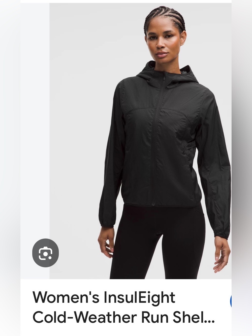 lululemon athletica Black Hooded Utility Jacket